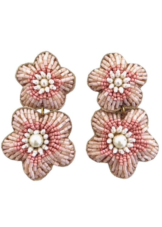 Damen-Ohrringe Bali-Blume