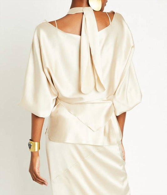 Ali Silk Wrap Top