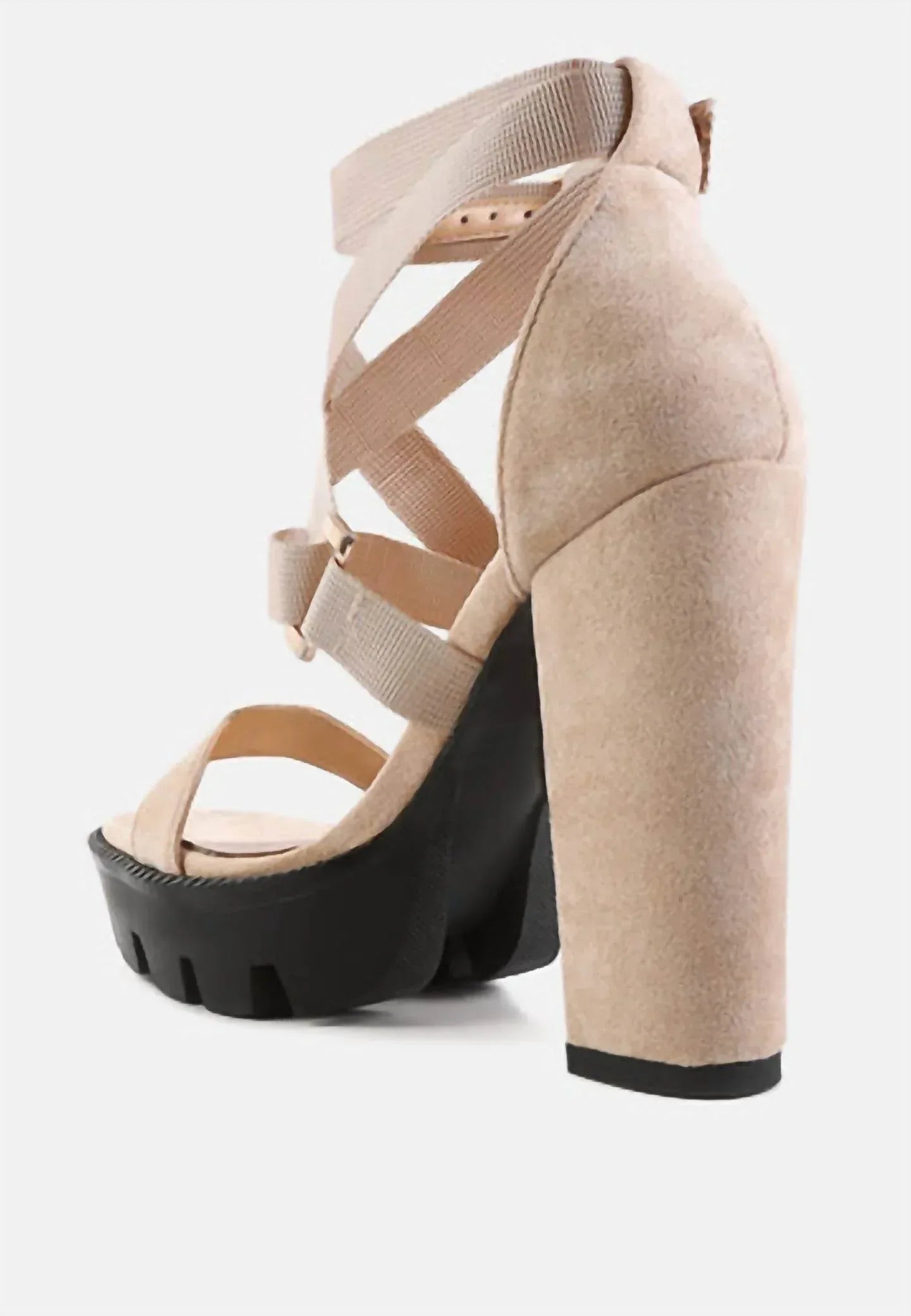Women's Fresh Daisy Harness Straps Block Heel Sandals