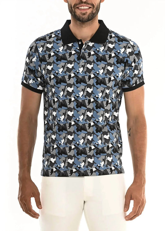 Geo Camo Polo Shirt