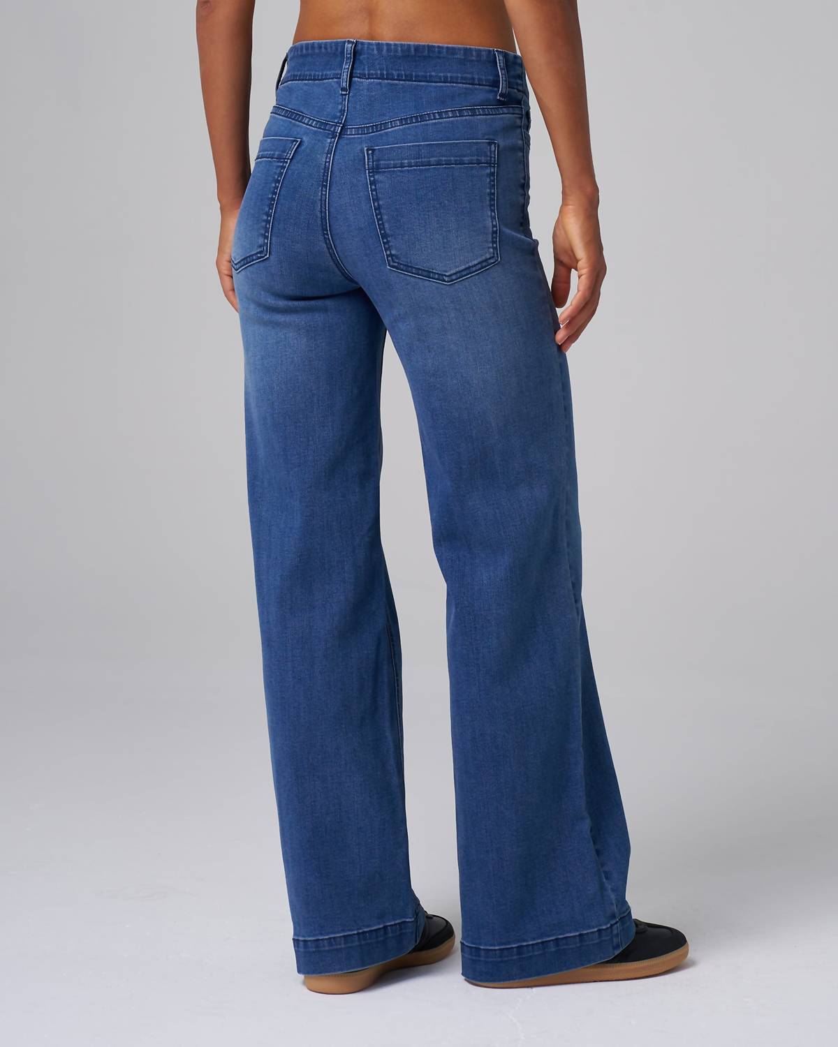 Mühelose Wide-Leg-Jeans