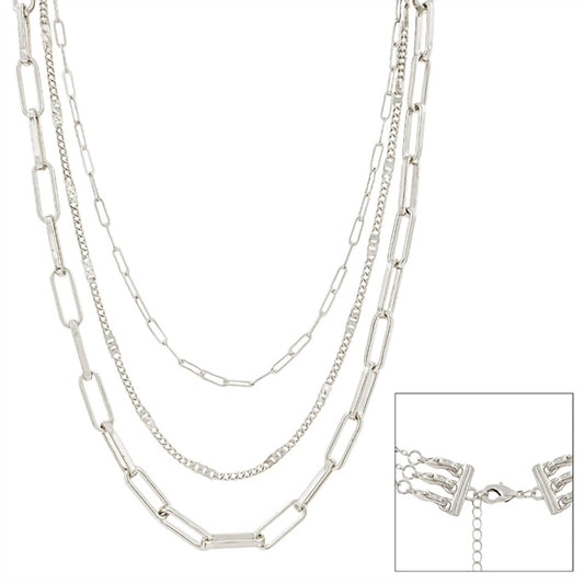 Women's Matte Layered Necklace