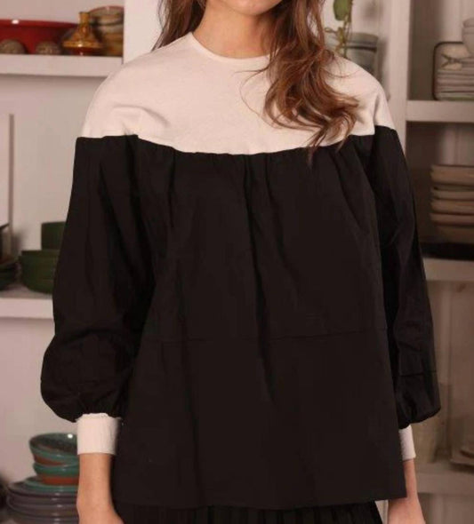 Cotton And Rib Top