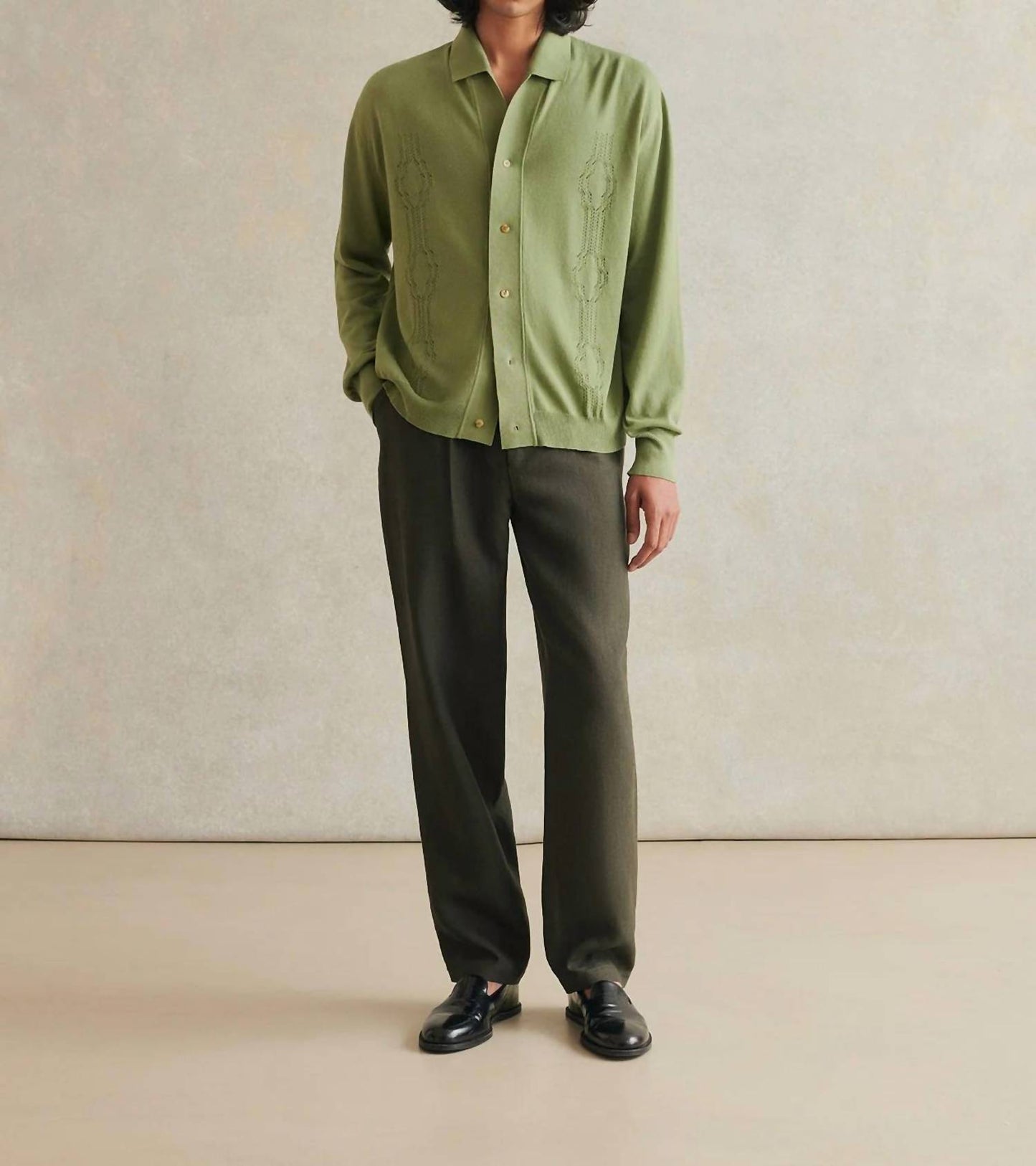 Durchbrochener Strickcardigan