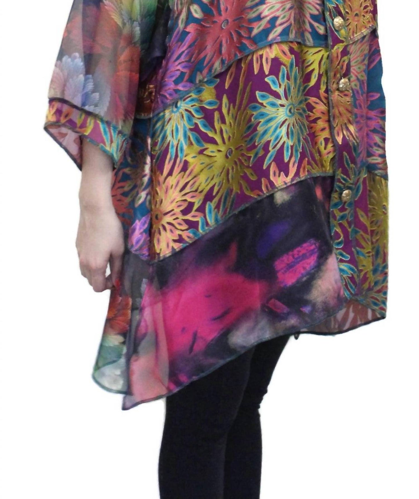 Floral Burnout Short Happy Jacket