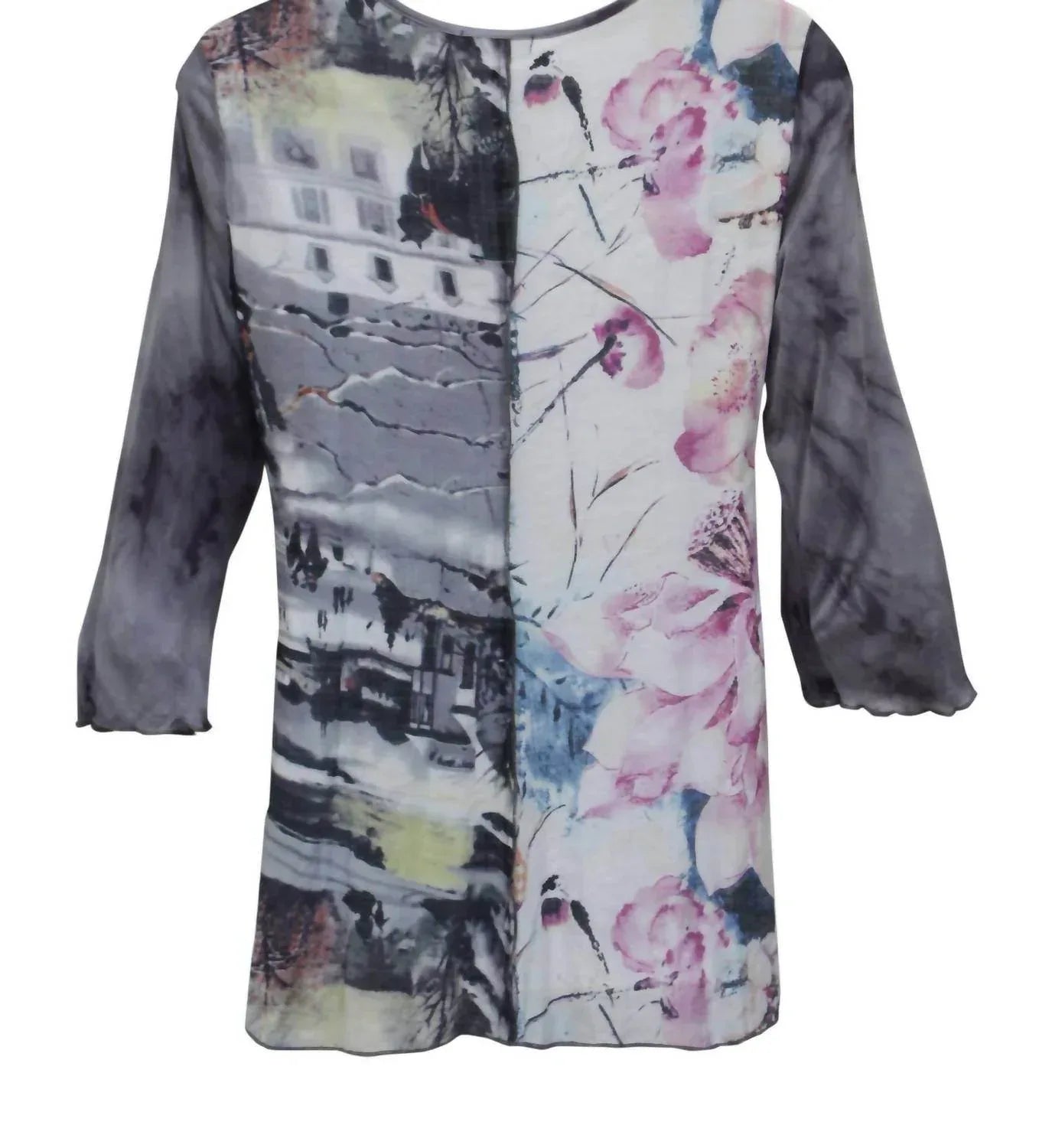 Women's Floral & Ruffle Tunic