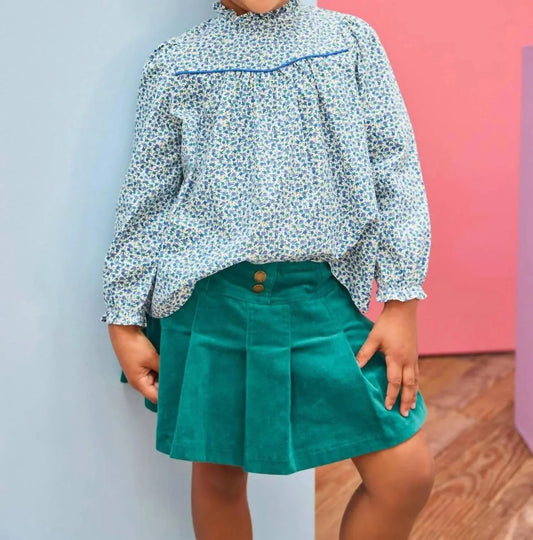 Mädchen Mini-Faltenrock mit integrierter Short