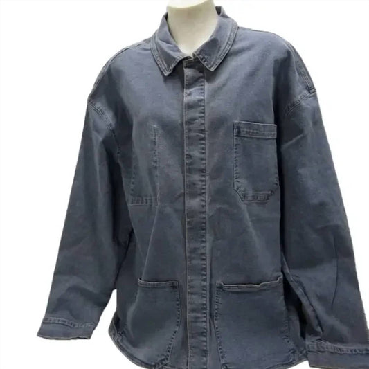 Women's Oversized Denim Shirt Jacket