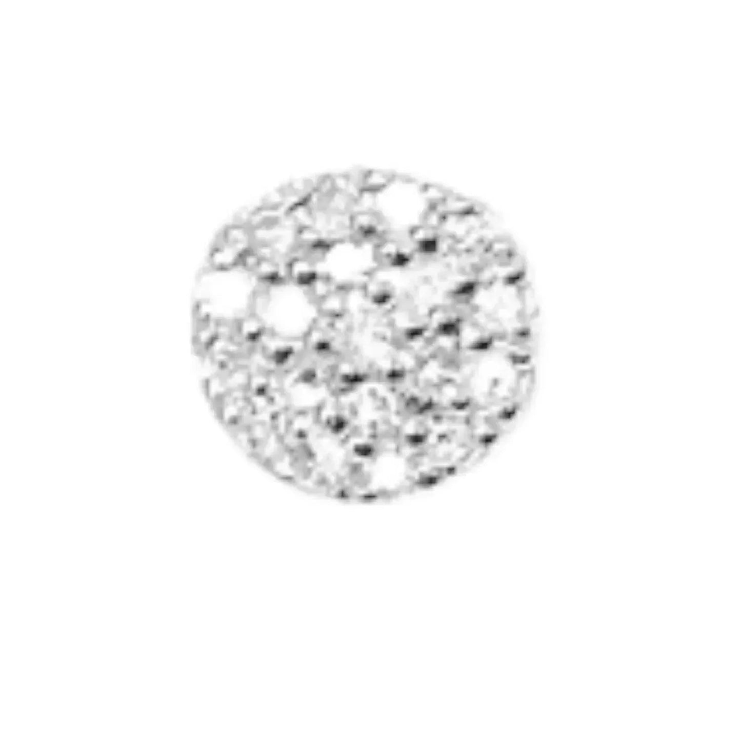Women's Circle Diamond Circle Earrings