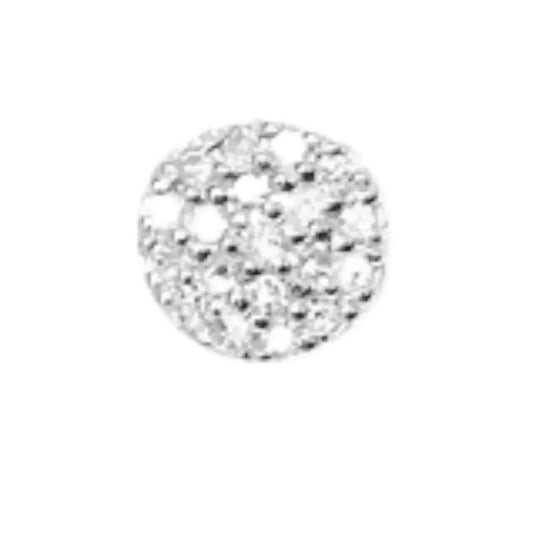 Damen-Ohrringe "Kreis mit Diamant"