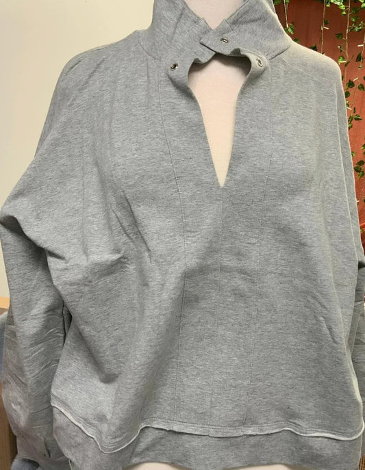 Women's Long Sleeve Collar Sweatshirt