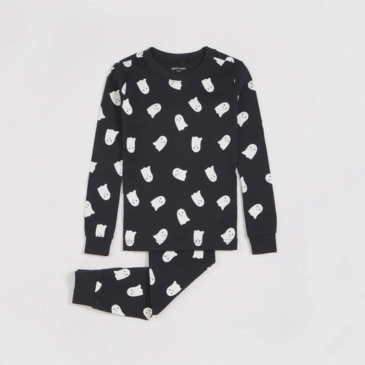 Geister-Pyjama-Set mit langen Ärmeln und Leuchteffekt für Kinder