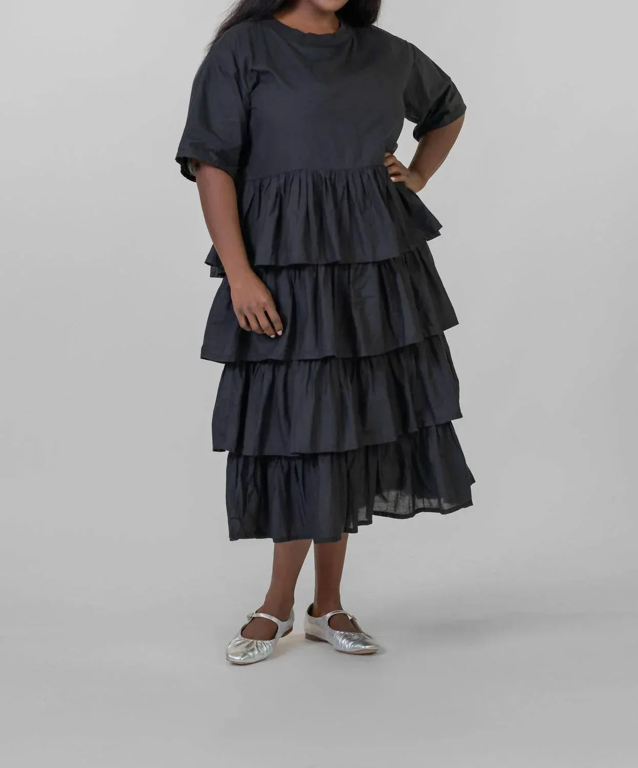 Vellum-Voile-Kleid – Große Größen