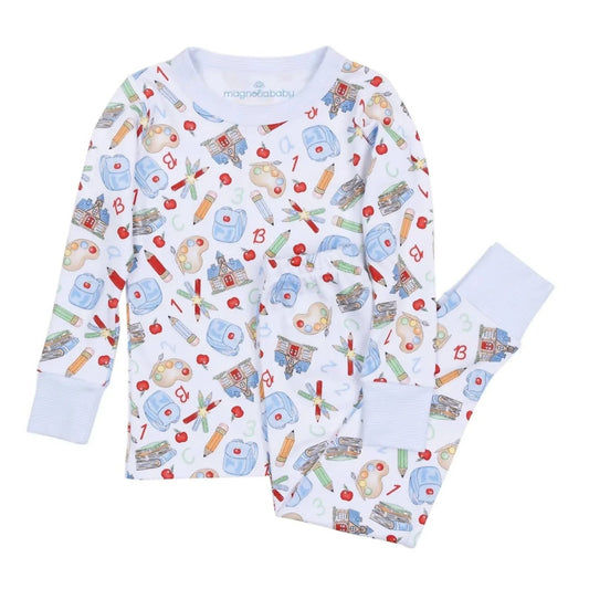 Boy's School Day Sweetness Long Pajamas