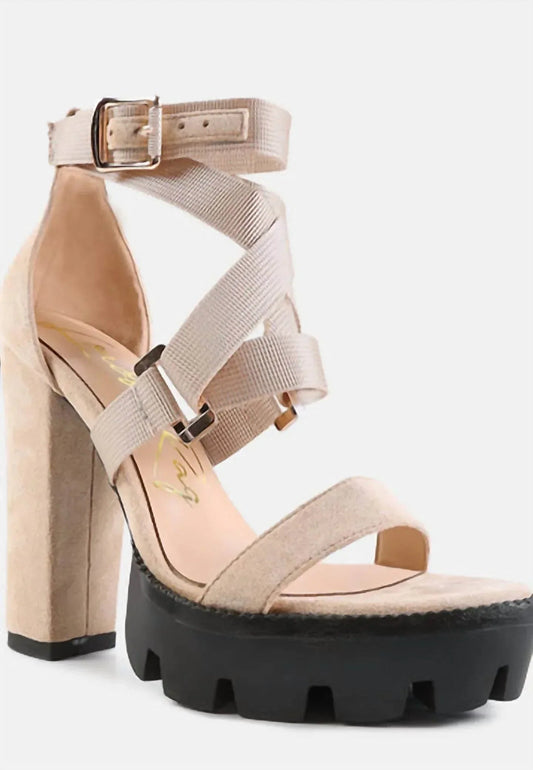 Women's Fresh Daisy Harness Straps Block Heel Sandals