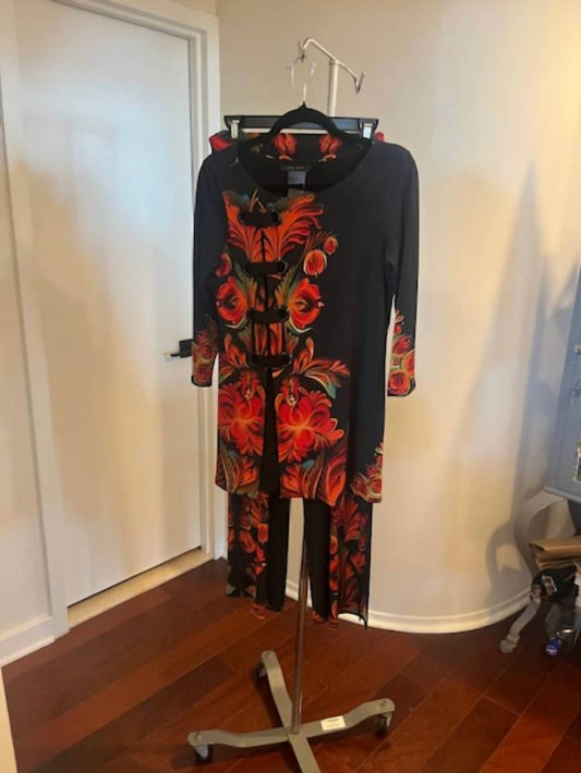 Women's Side Grommet Tunic with Matching Pant