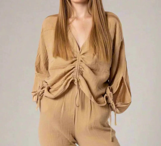 Camille Rutched Blouse