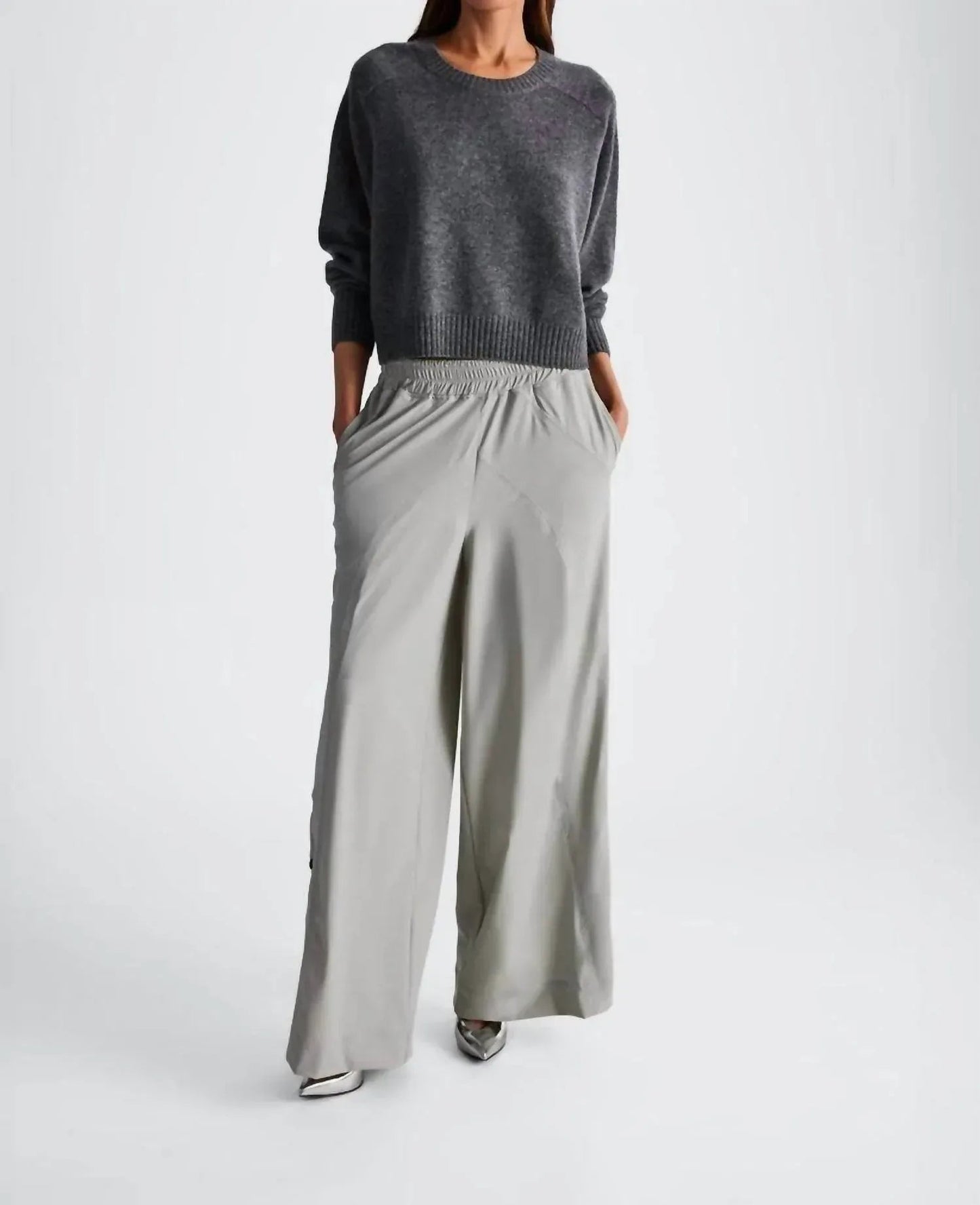 Amara Cashmere Long Sleeve Crop Top