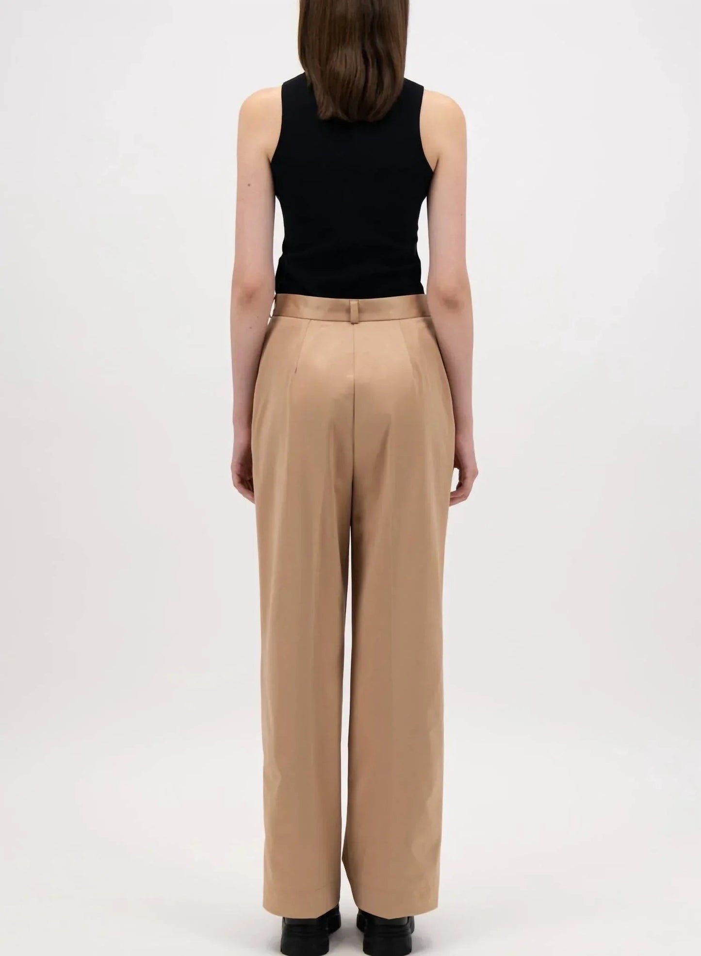 Pleated Wide Leg Trouser