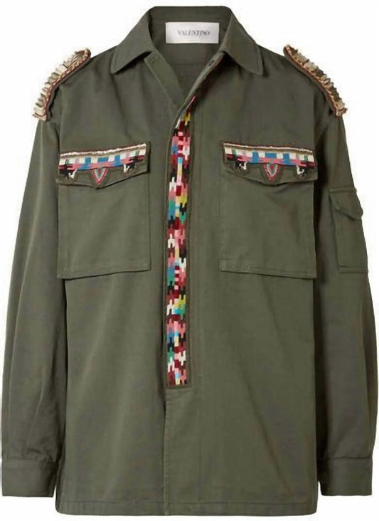 Women's Embellished Cotton Jacket