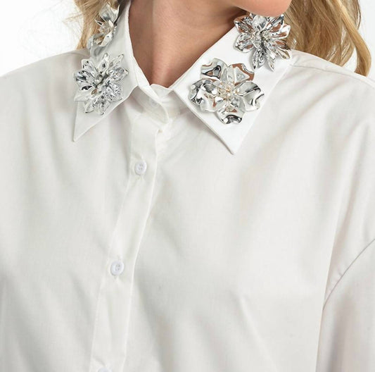 Embellished Collar Blouse