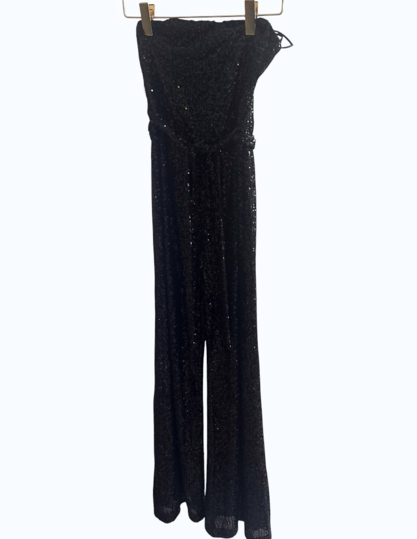 Damen Pailletten-Overall ohne Ärmel