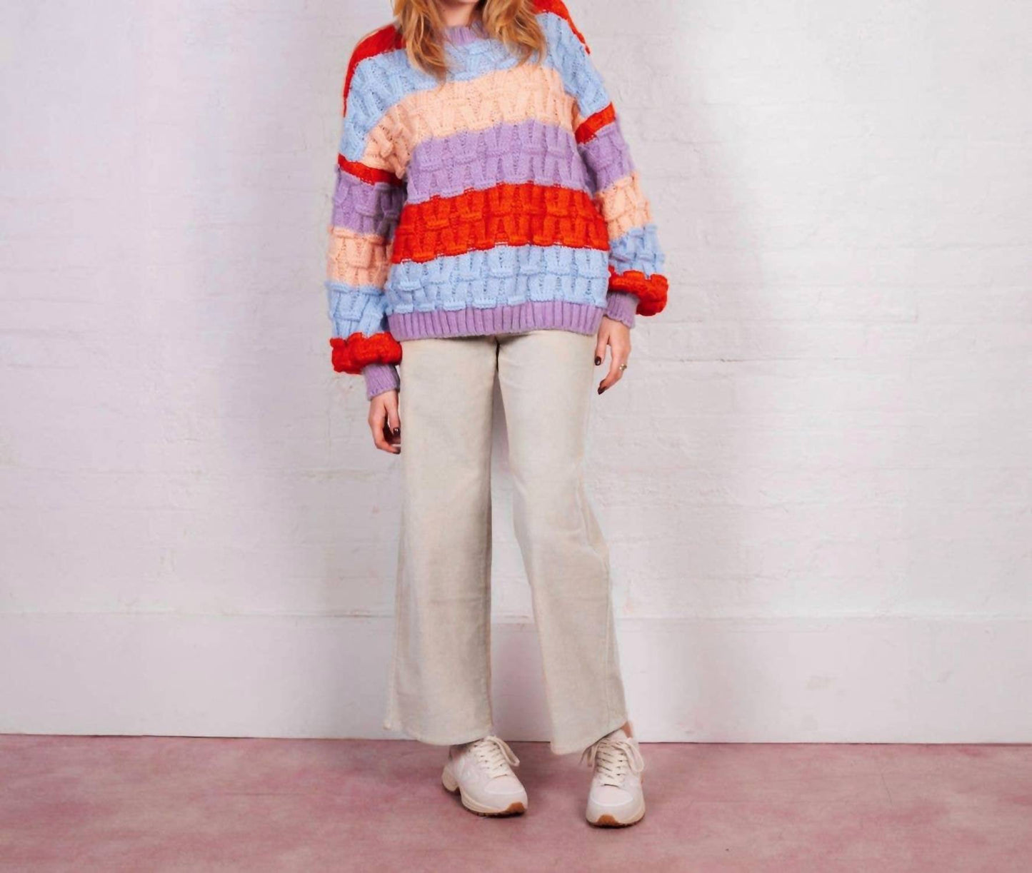 Mandy Criss-Cross-Streifenpullover