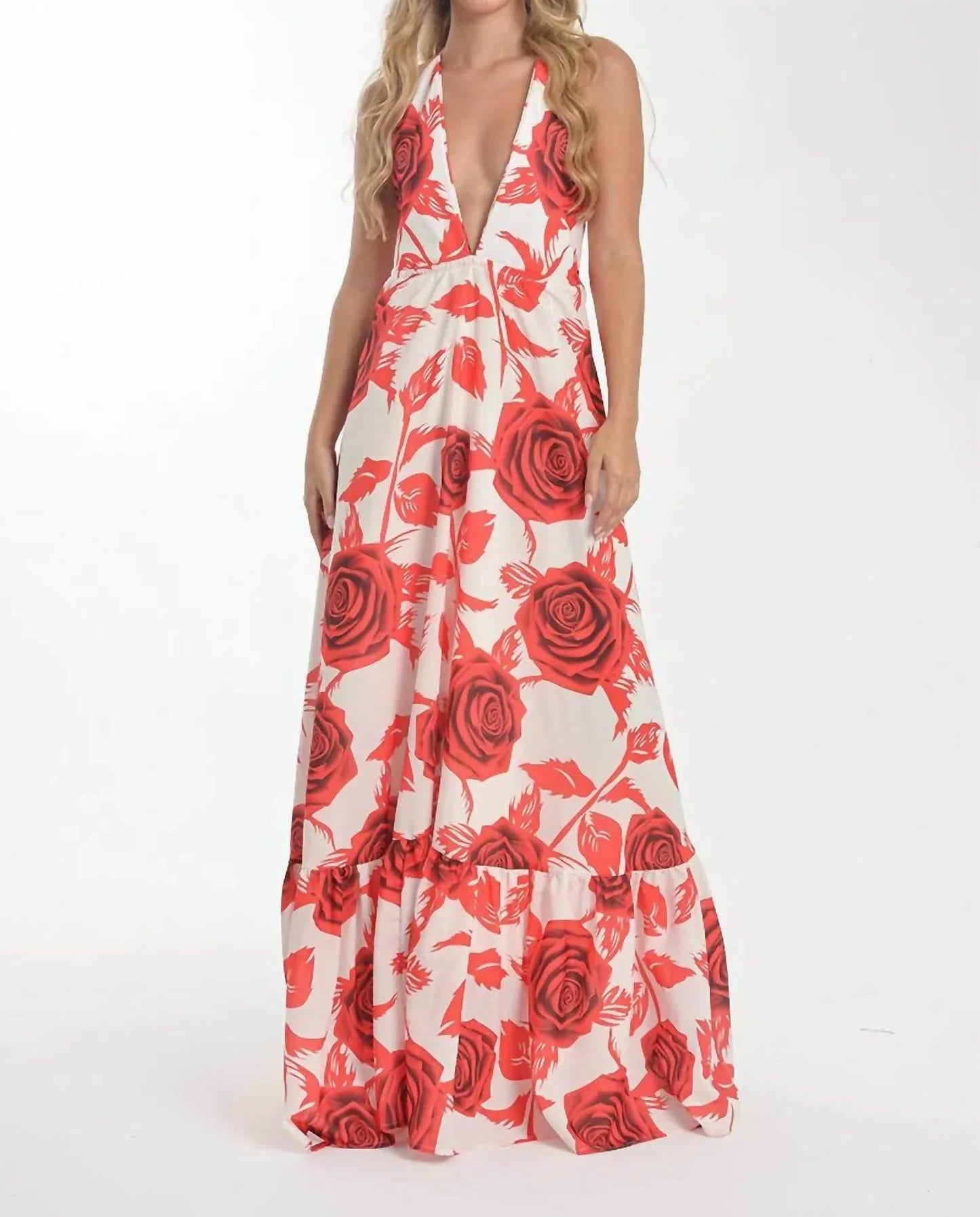 Romantic Rose Print Dress