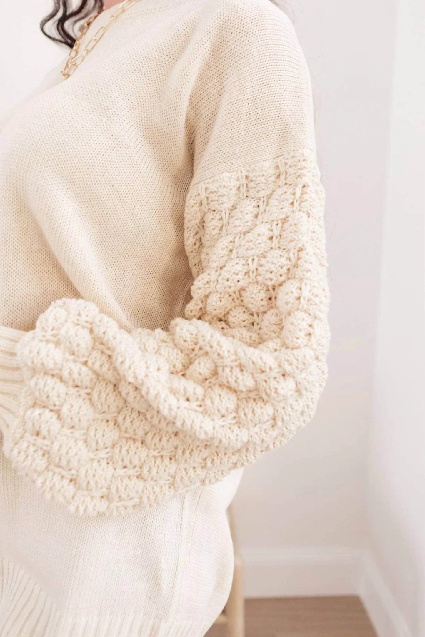 Sprudelnder B-Pullover