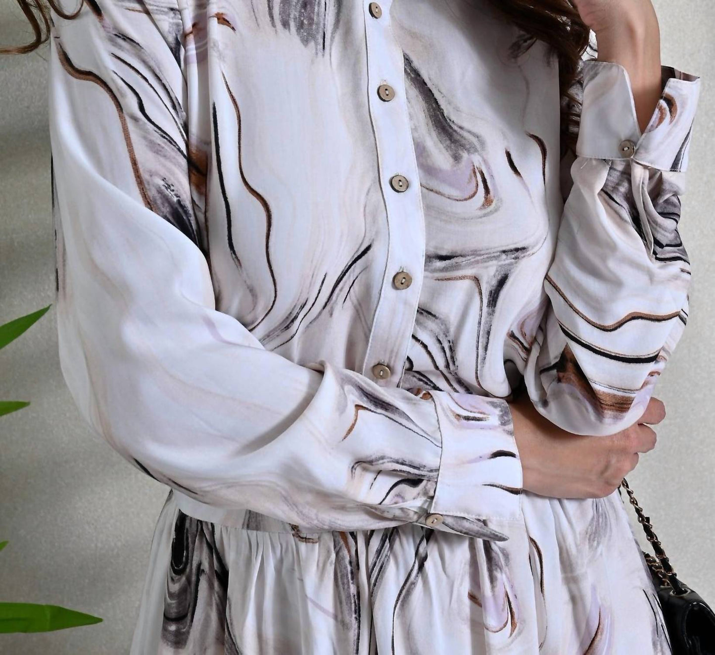 Swirl Print Skirt Set