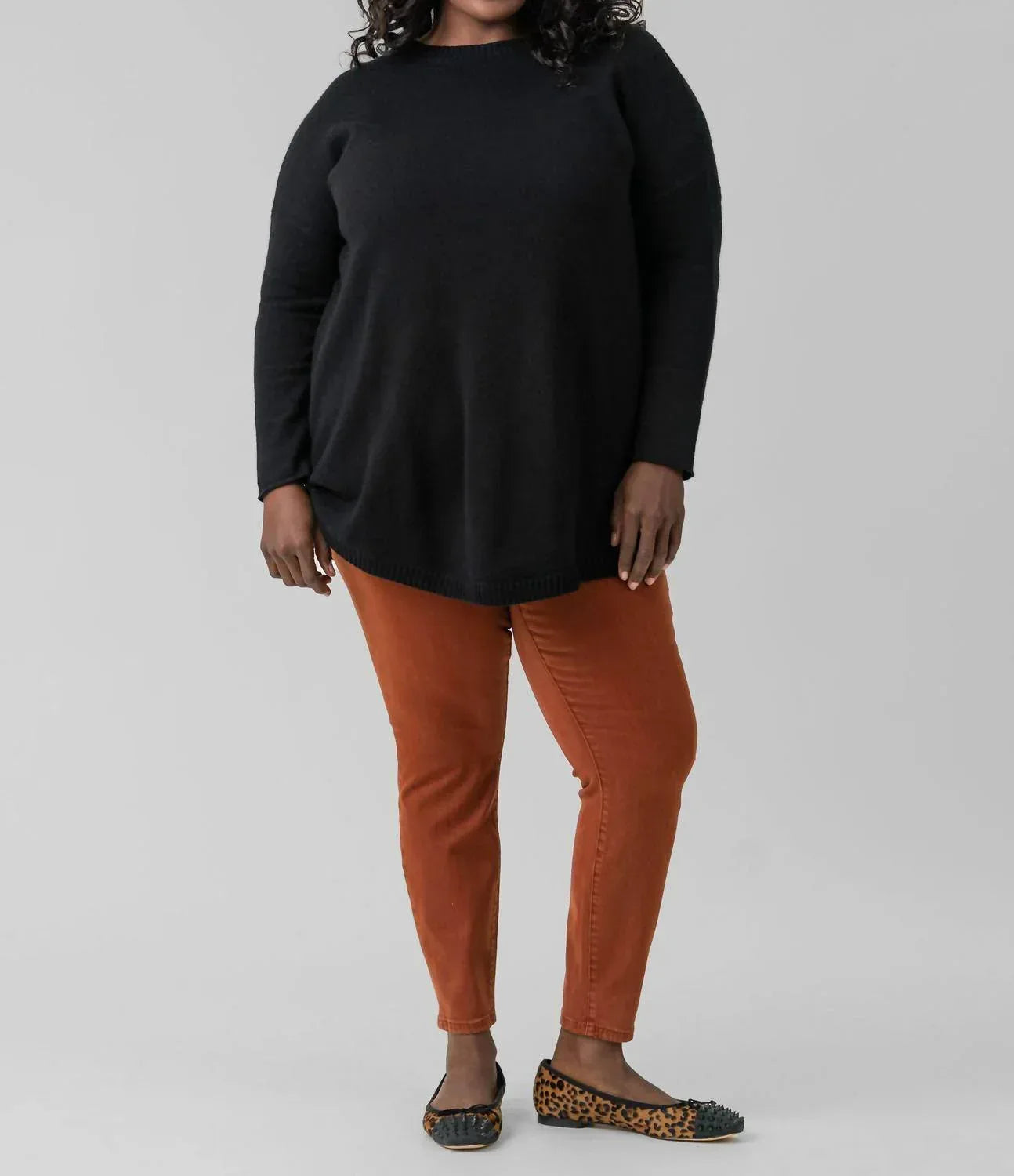 COCOON WOOL BLEND SWEATER - Plus Size