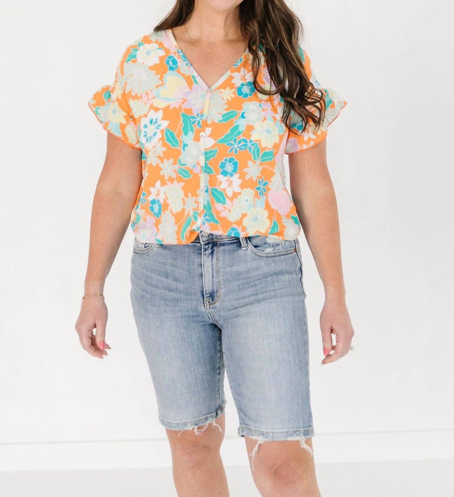 Shannon Kurzarm-Top