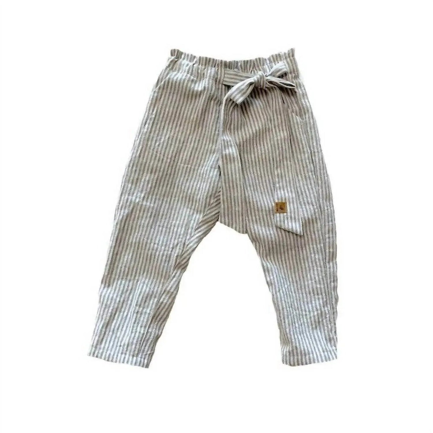 Kinderhose mit Papiertütenbund und Bindegürtel