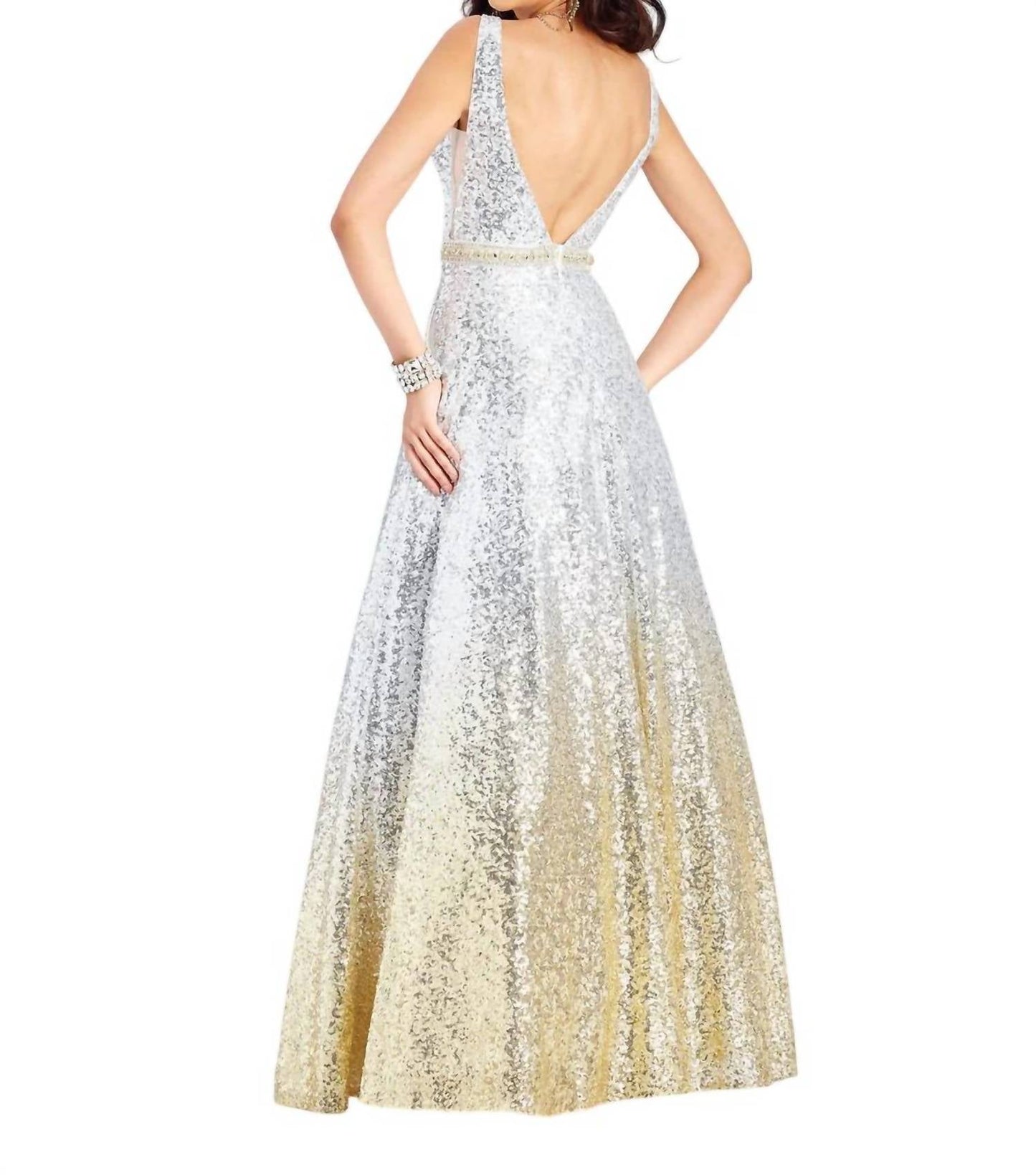 Pailletten-Ballkleid