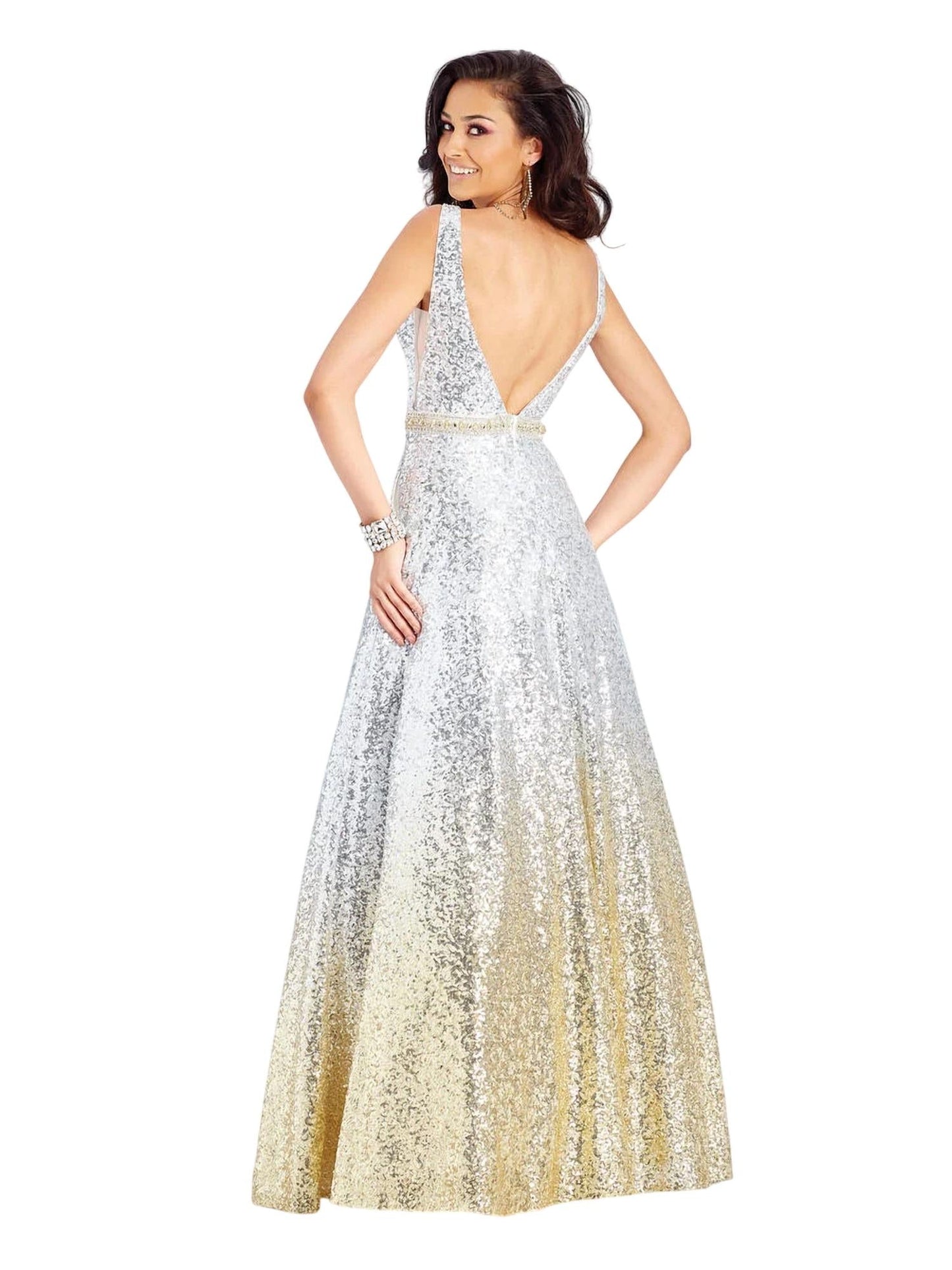 Pailletten-Ballkleid