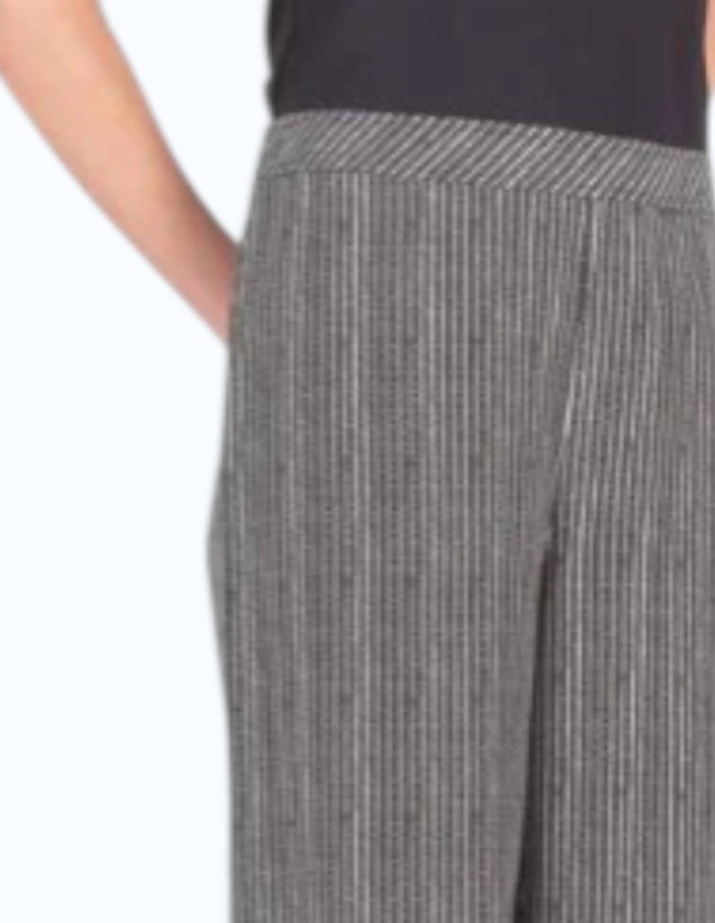 Gedruckte Crop-Hose zum Hineinschlüpfen