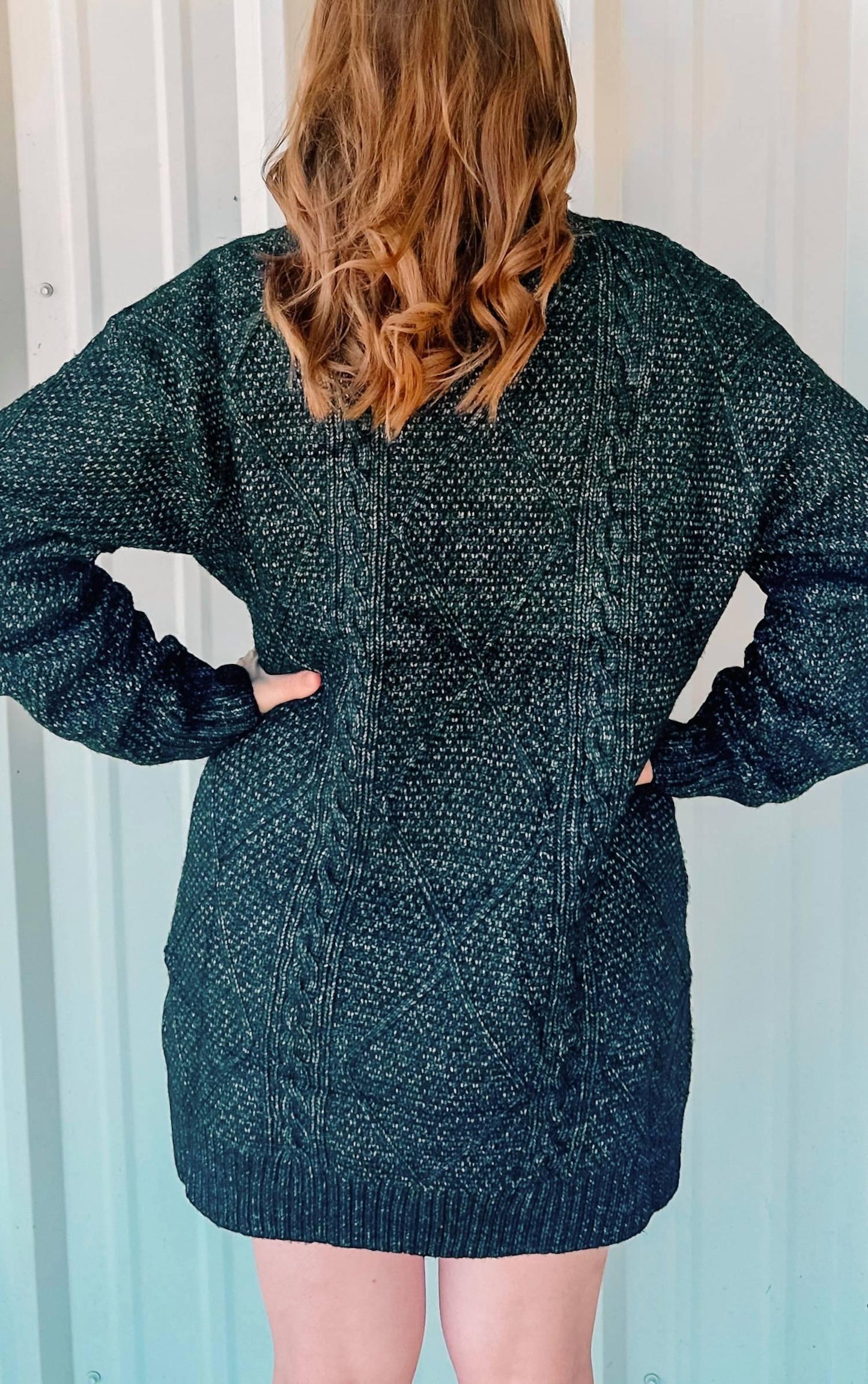 Langärmeliges Pulloverkleid