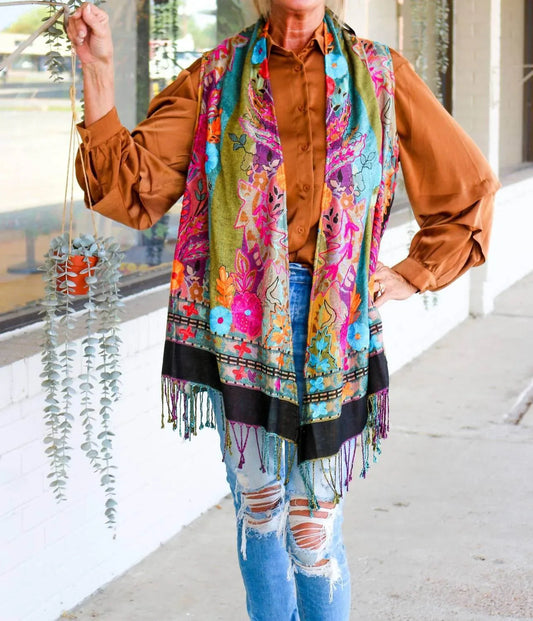 Colorful Floral Multi-reversible Kimono