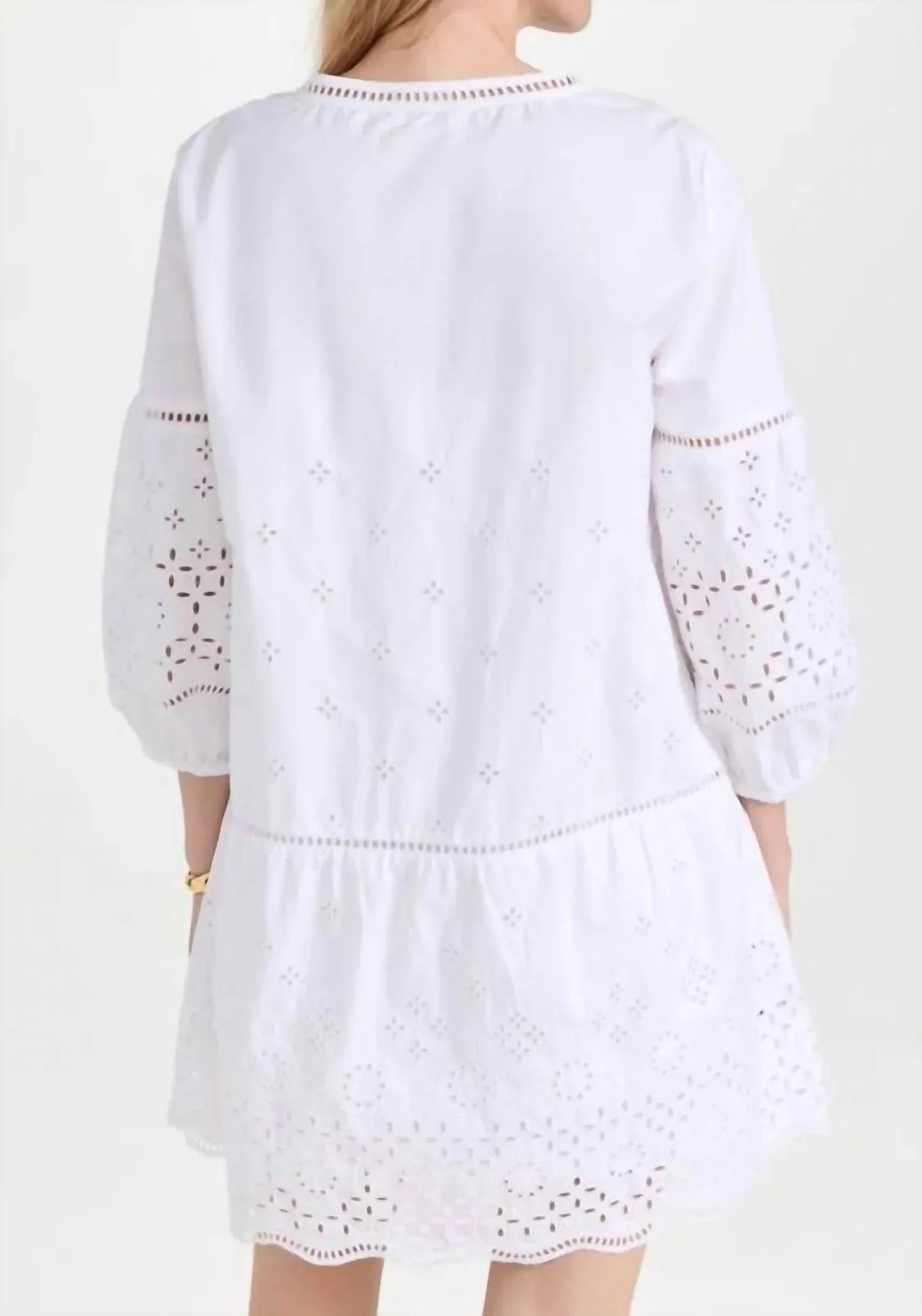 Eyelet Mini Dress