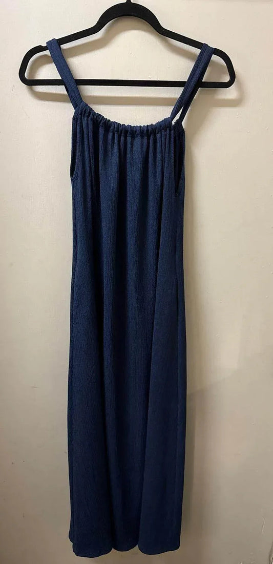 Women's Crinkle Tie Back Midi Dress