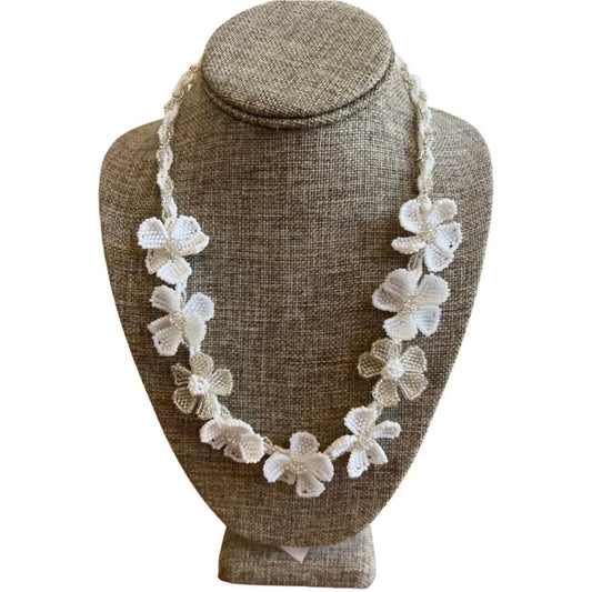 Women's Tiny Hand Beaded Necklace