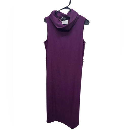 Cowlneck Sleeveless Midi Dress