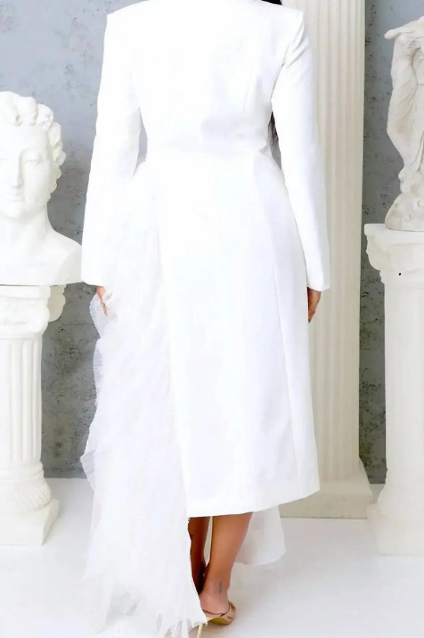 Side Tulle Detail Dress Jacket