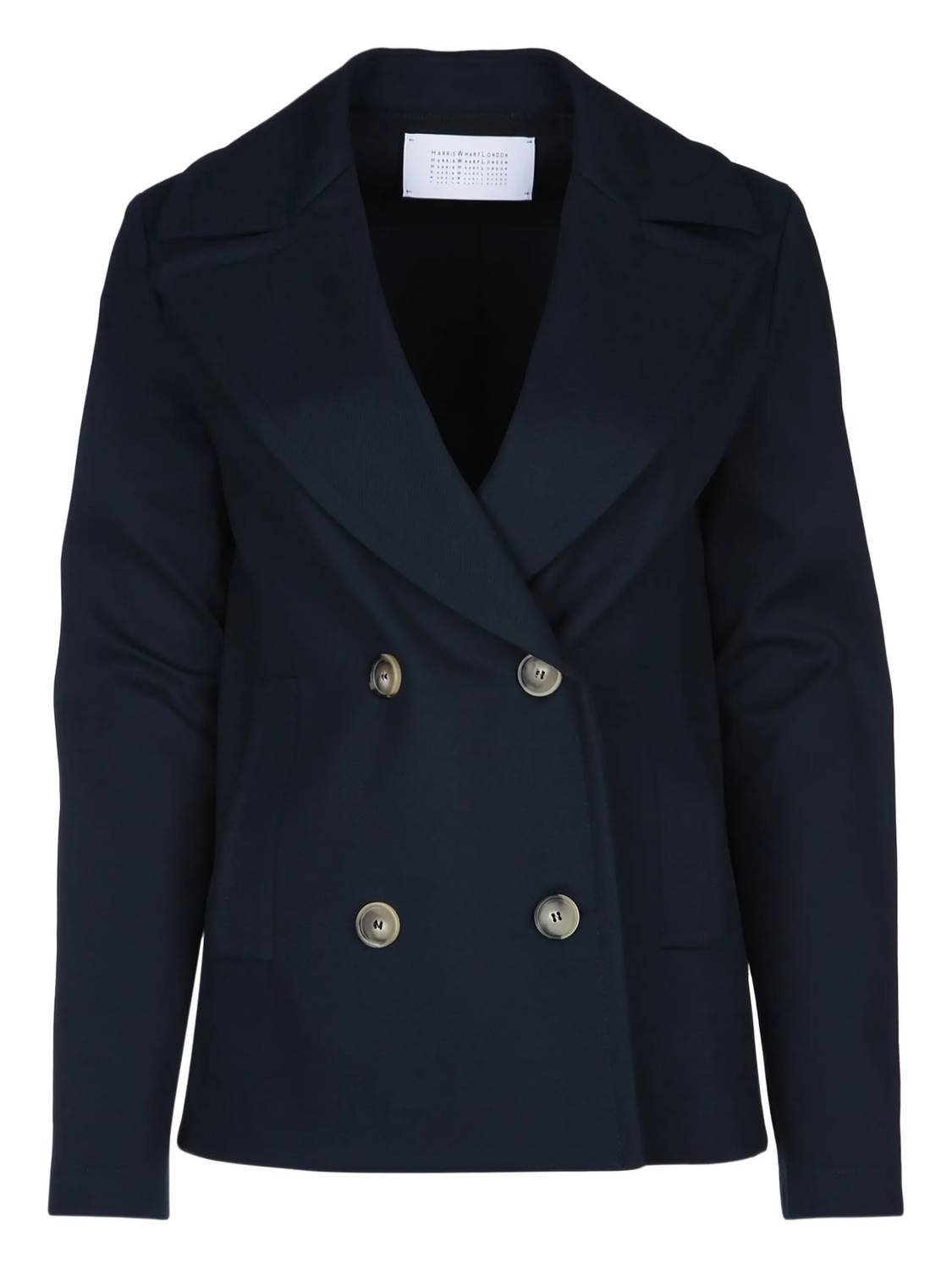 Women's Diagonal Loro Piana Fabric Peacoat