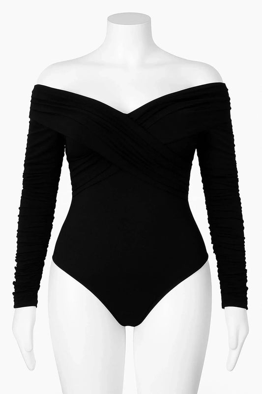 Women's Brandy Ruched Off-shoulder Bodysuit