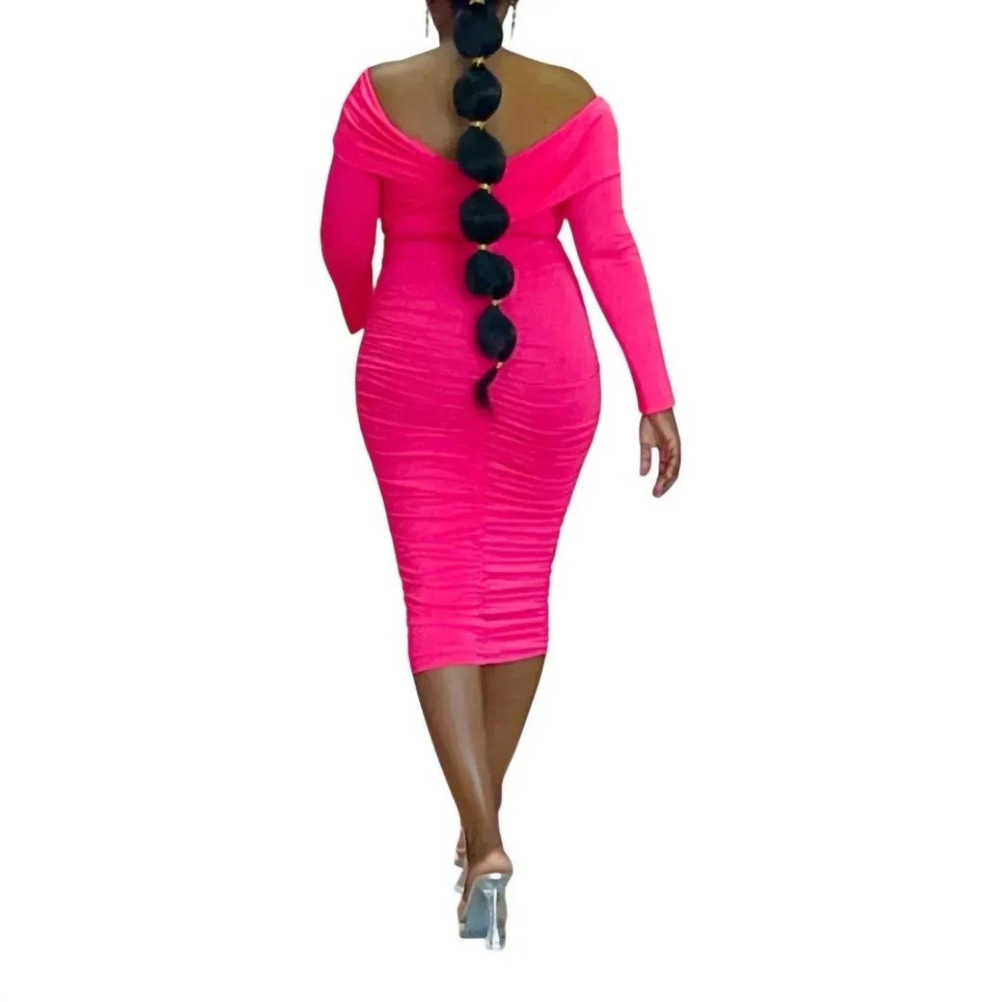 Off Shoulder Band Dress - Plus