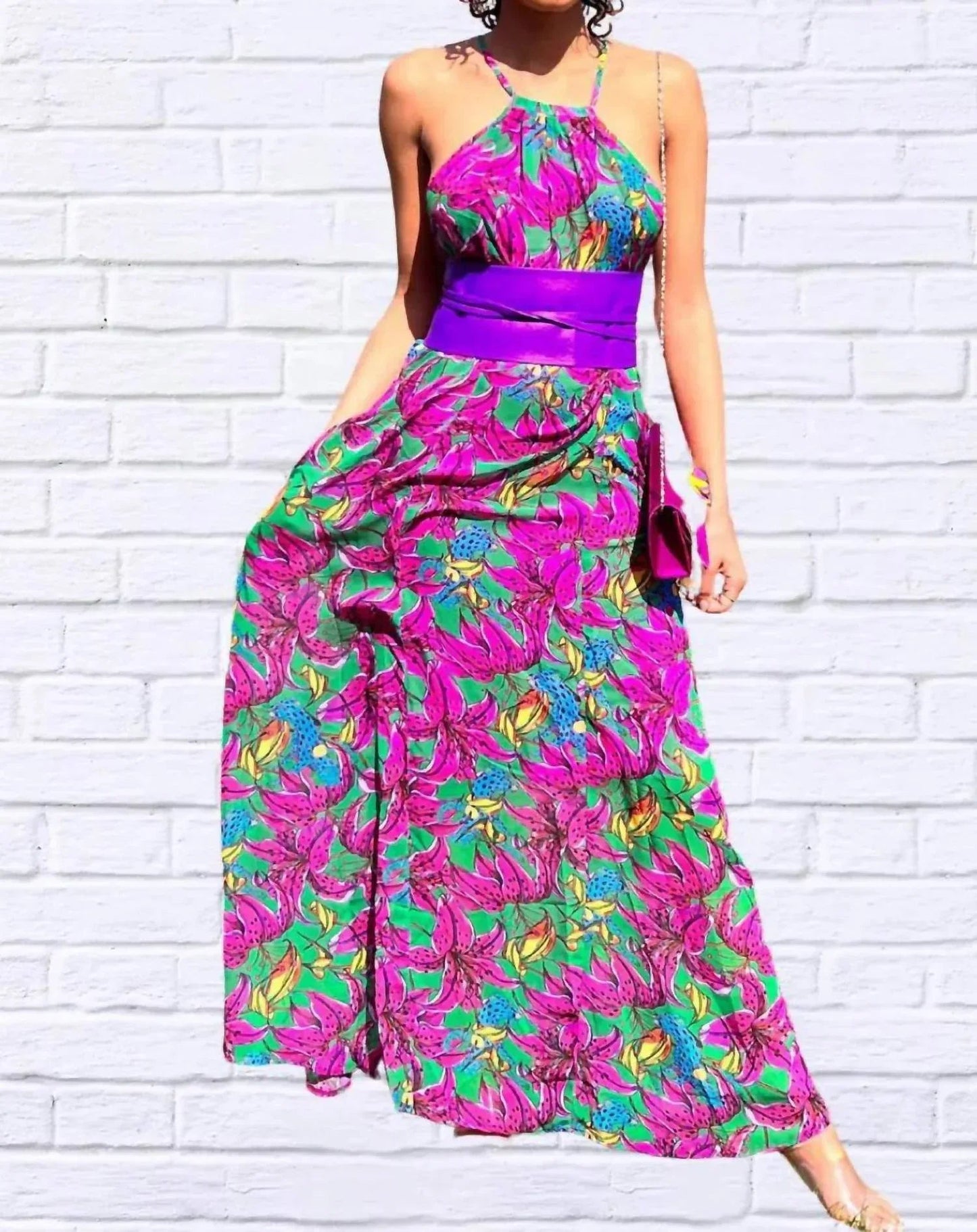 Sibella Maxi Chiffon Dress