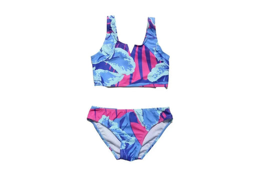 Hibiskus-Mustique-Badeanzug (2-teilig) für Kinder