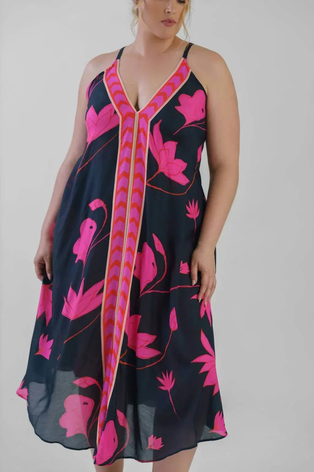 Padma Sundown Halter Maxi Dress - Plus
