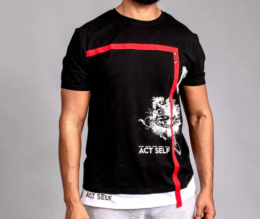 Act Self Black Short Sleeve T-shirt